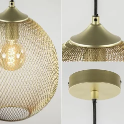 Straluma Hanglamp Moroc goud 30cm></noscript> Draadlampen|Light and Living