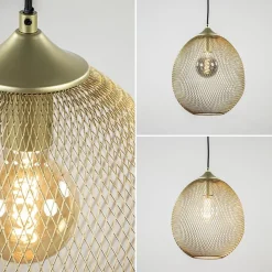 Straluma Hanglamp Moroc goud 30cm></noscript> Draadlampen|Light and Living