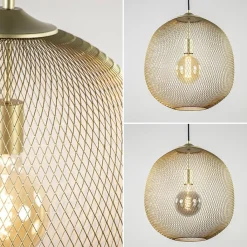 Straluma Hanglamp Moroc Light and Living goud></noscript> Draadlampen|Light and Living