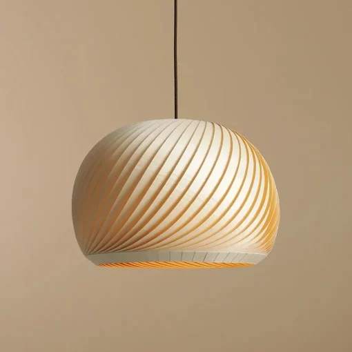 Straluma Hanglamp Nature 50cm hout naturel> Eettafellampen|Eetkamerverlichting
