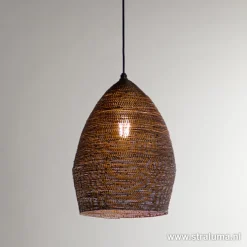 Straluma Hanglamp Nayla zwart/matgoud> Slaapkamerlampen|Halverlichting