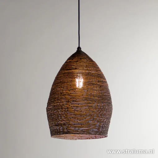 Straluma Hanglamp Nayla zwart/matgoud> Slaapkamerlampen|Halverlichting