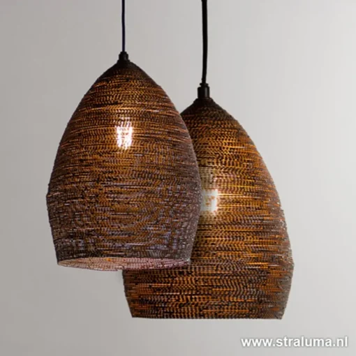 Straluma Hanglamp Nayla zwart/matgoud> Slaapkamerlampen|Halverlichting