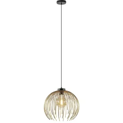 Straluma Hanglamp Nest matgoud/zwart> Eettafellampen|Eetkamerverlichting
