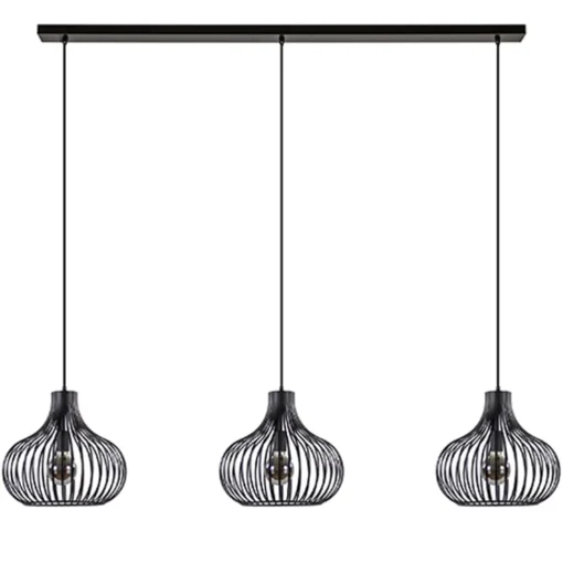 Straluma Hanglamp Onion 3L draad zwart> Eettafellampen|Draadlampen