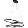 Straluma Hanglamp ovale ringen mat zwart> Hanglampen|Eettafellampen