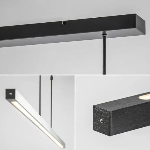 Straluma Hanglamp Real zwart up+down 2xpush dtw> Hanglampen|Eettafellampen