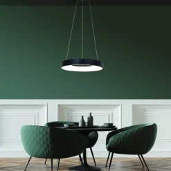 Straluma Hanglamp Ringlede zwart 48cm></noscript> Hanglampen|Keukenverlichting
