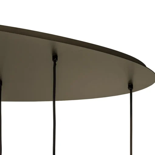 Straluma Hanglamp Riva ovaal 8L platinum> Eettafellampen|Eetkamerverlichting