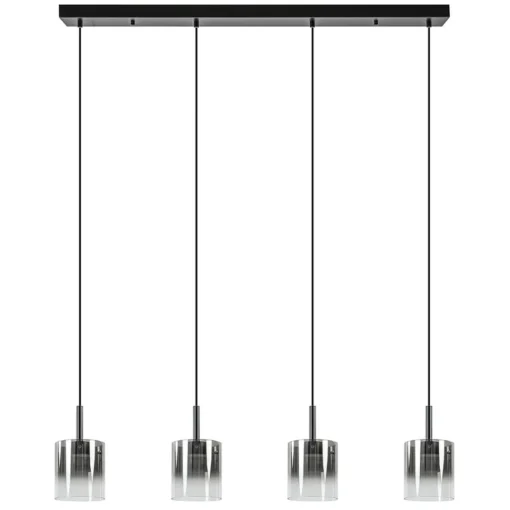 Straluma Hanglamp Salerno 4L zwart/gradient smoke> Hanglampen|Eettafellampen