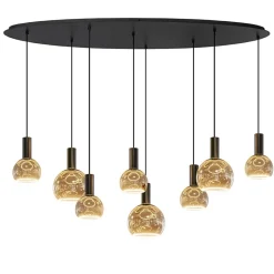 Straluma Hanglamp Segula 8L ovaal zwart> Eettafellampen|Kantoorverlichting