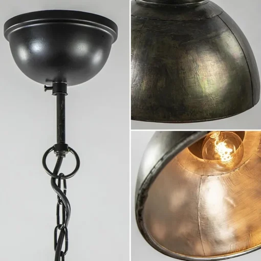 Straluma Hanglamp Shelly industrieel bruin/hout> Eettafellampen|Light and Living
