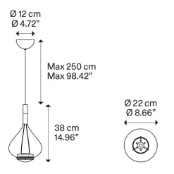 Straluma Hanglamp Sky-Fall klein brons></noscript> Hanglampen|Pendel Lampen