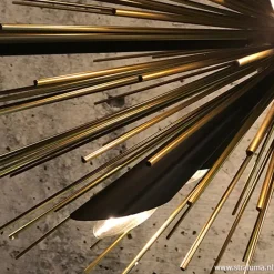 Straluma Hanglamp sprieten zwart/goud></noscript> Eettafellampen|Keukenverlichting