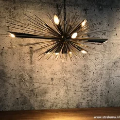 Straluma Hanglamp sprieten zwart/goud></noscript> Eettafellampen|Keukenverlichting