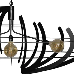 Straluma Hanglamp Terra ovaal zwart></noscript> Eettafellampen|Keukenverlichting