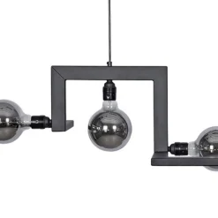 Straluma Hanglamp Tortona 5L zwart 150cm></noscript> Eettafellampen|Pendel Lampen