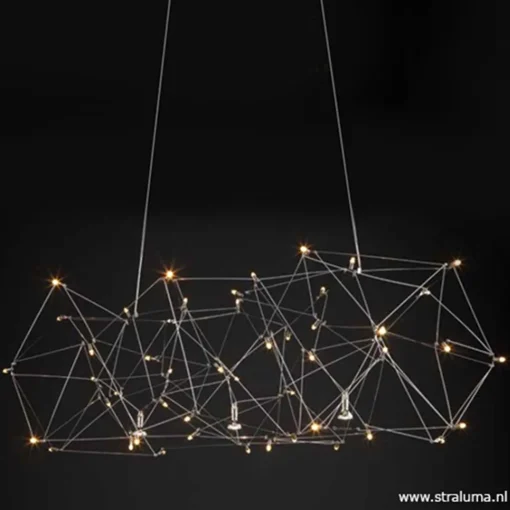 Straluma Hanglamp Universe staal 125+2x downlight> Hanglampen|Eettafellampen