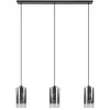 Straluma Hanglamp Ventotto 3l zwart/smoke glas> Eettafellampen|Keukenverlichting
