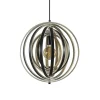 Straluma Hanglamp Woody 44 zwart/naturel hout> Eettafellampen|Woonkamerlampen