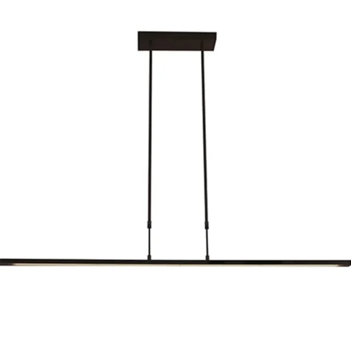 Straluma Hanglamp zwart balk 2xpushdimmer CCT> Hanglampen|Eettafellampen