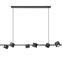 Straluma Hanglamp zwart 6L spot incl. gu10-111> Hanglampen|Kantoorverlichting