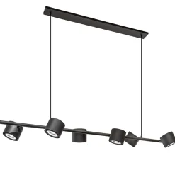 Straluma Hanglamp zwart 6L spot incl. gu10-111> Hanglampen|Kantoorverlichting