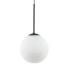 Straluma Hanglamp zwart met opaal wit glas 30 cm> Keukenverlichting|Eetkamerverlichting