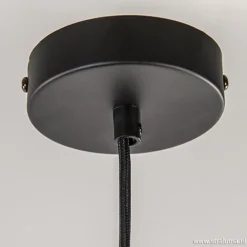 Straluma Hanglamp zwart met smoke glas 25cm></noscript> Nachtkastlampen|Pendel Lampen