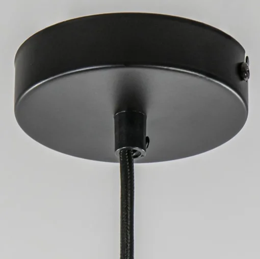Straluma Hanglamp zwart met smoke glas 30cm> Nachtkastlampen|Keukenverlichting