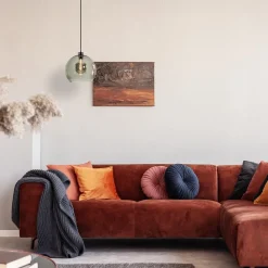 Straluma Hanglamp zwart met smoke glas 30cm></noscript> Nachtkastlampen|Keukenverlichting