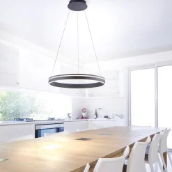 Straluma Hanglamp zwart ring 60cm + afst.bed.CCT></noscript> Hanglampen|Smart lampen
