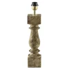 Straluma Houten lampvoet Cumani met bronzen fitting> Tafellampen|Lampenvoeten