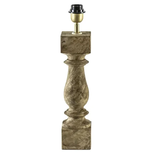 Straluma Houten lampvoet Cumani met bronzen fitting> Tafellampen|Lampenvoeten