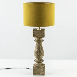 Straluma Houten lampvoet Cumani met bronzen fitting></noscript> Tafellampen|Lampenvoeten