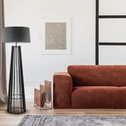 Straluma Houten lampvoet mat zwart exclusief kap><noscript><img width=