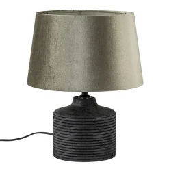 Straluma Houten lampvoet Paolu zwart exclusief kap></noscript> Tafellampen|Lampenvoeten