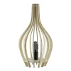 Straluma Houten tafellamp kegel naturel met zwart> Keukenverlichting|Tafellampen