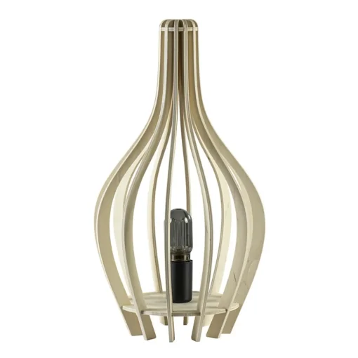 Straluma Houten tafellamp kegel naturel met zwart> Keukenverlichting|Tafellampen