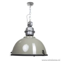 Straluma Industriele hanglamp olijf metaal Bikkel> Eettafellampen|Woonkamerlampen