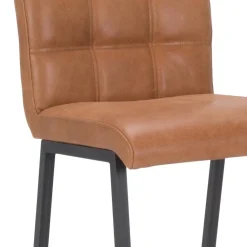 Straluma Industriële barkruk met cognac lederen zitting></noscript> Barkrukken
