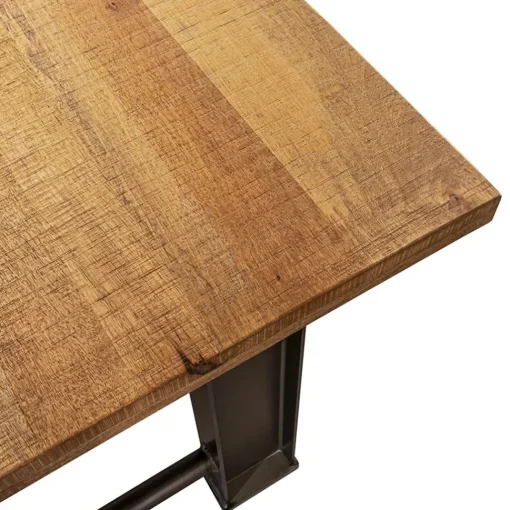 Straluma Industriële eettafel rechthoekig blad met metalen poot> Eettafels