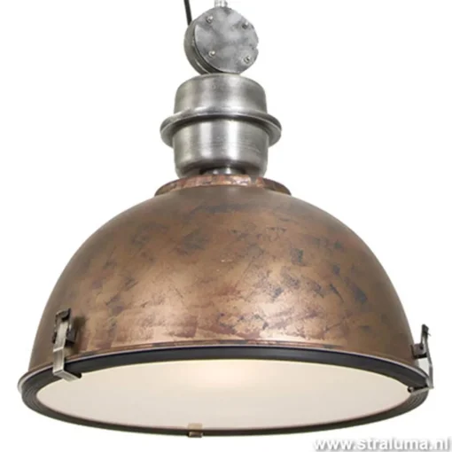 Straluma Industriële hanglamp bruin/brons tafel> Eettafellampen|Woonkamerlampen