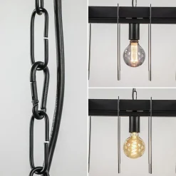 Straluma Industriële hanglamp squares mat zwart metaal></noscript> Eettafellampen|Keukenverlichting