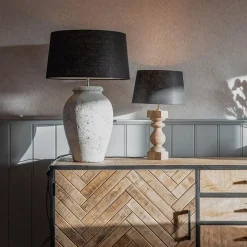 Straluma Kap Bridge zwart linnen 45x25></noscript> Lampenkappen|Landelijke Verlichting