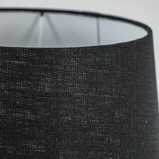 Straluma Kap Bridge zwart linnen 30x18> Lampenkappen|Landelijke Verlichting