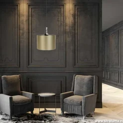 Straluma Kap Monaco cilinder goud 40x25 L&L></noscript> Design Verlichting|Moderne Verlichting