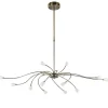 Straluma Klassieke eettafelhanglamp brons met wit glas dim to warm> Hanglampen|Keukenverlichting