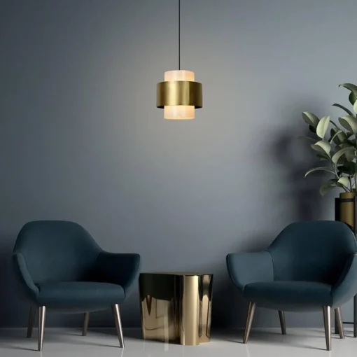 Straluma Klassieke hanglamp opaal glas met mat goud> Eetkamerverlichting|Hanglampen