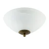 Straluma Klassieke plafondlamp gevlamd glas met brons 30 cm> Plafonnières|Keukenverlichting